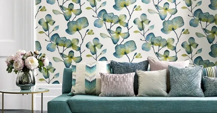 Kukkatapetti olohuoneeseen Kienze Harlequin