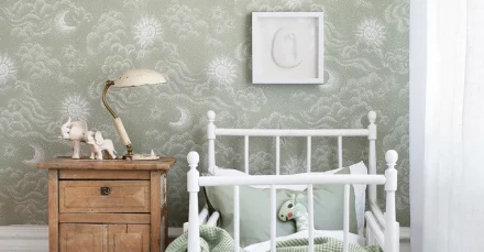Lastenhuoneen tapetti Happy Cloud Littlephant