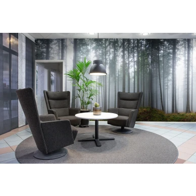 Forest Glade vihrea maaginen metsatapetti olohuoneeseen Rebel Wallsilta R15201 image