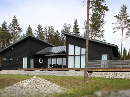 Ett svart smycke i skogen