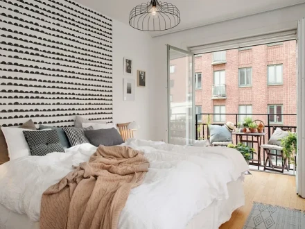 Veckans tapet - Half Moon black från Ferm Living