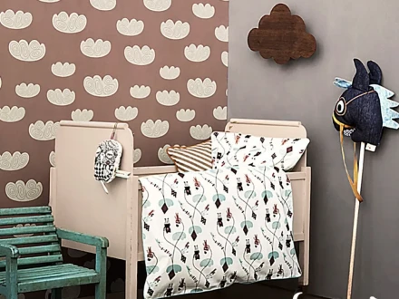 Dagens tapet - Ferm Living Cloud barnrumstapet
