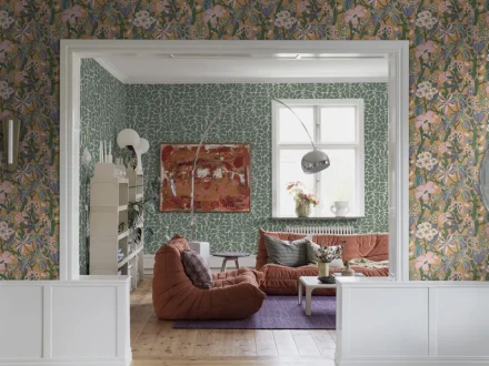 Swedish Design kokoelmasta My Secret Garden ja Friviva Borastapeterilta